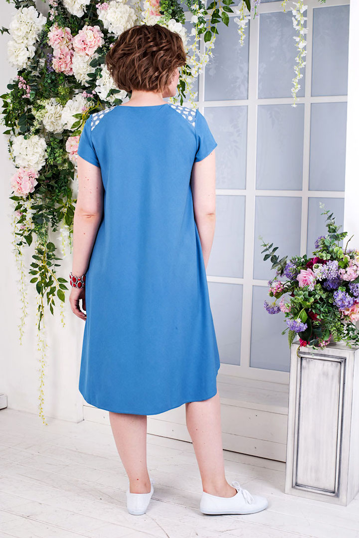 Фото товара 17831, голубое летнее платье